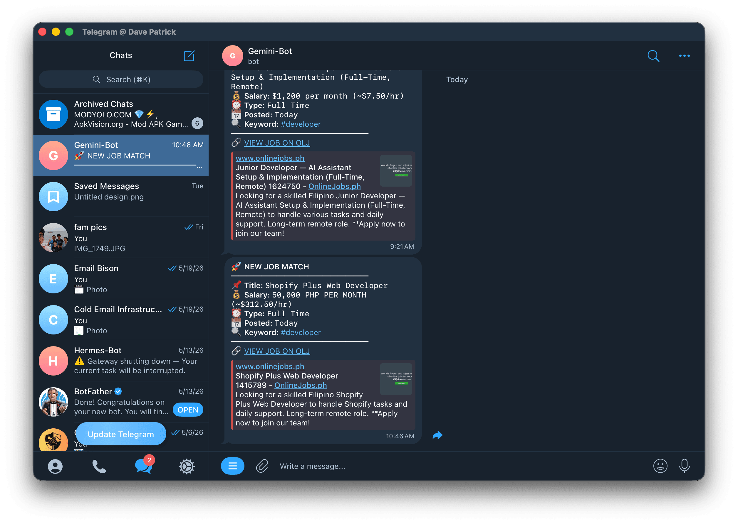 OLJ Job Scout Bot